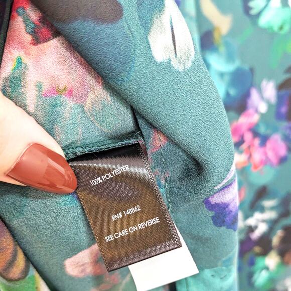 New Torrid Womens 2X Top Harper 3/4 Sleeve Pullover Blouse Floral - Picture 6 of 6